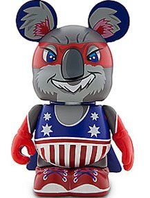 Zooper Heroes - Koala figure by Quincy Sutton, produced by Disney. Front view.