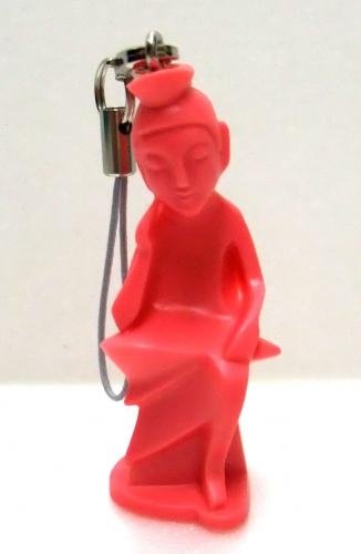 Mini Miroku - Red figure by Mirock Toys, produced by Mirock Toys. Front view.