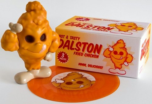 Dalston Fried Chicken figure by Mark James, produced by Unbox Industries. Front view.