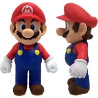Super Mario figure figure by Nintendo, produced by Nintendo. Front view.
