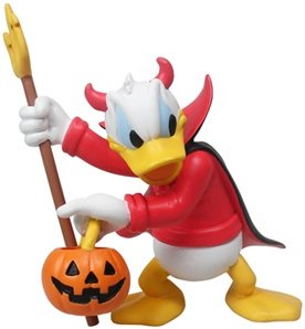 Donald as Devil figure by Disney, produced by Play Imaginative. Front view.