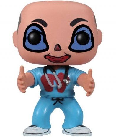 Dr. Blake Downs figure, produced by Funko. Front view.