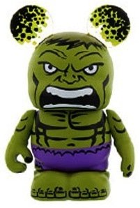 Marvel Hulk figure by Thomas Scott, produced by Disney. Front view.