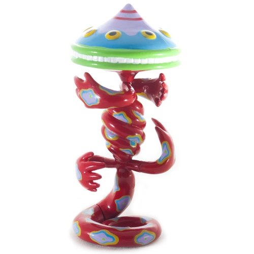 1950s Crazy Newt figure by Jim Woodring, produced by Sony Creative. Front view.