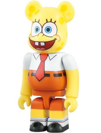 SpongeBob SquarePants - Cute Be@rbrick Series 18 figure, produced by Medicom Toy. Front view.