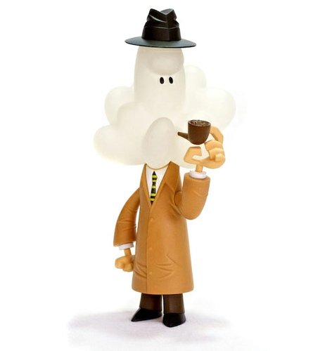 Inspector Cumulus figure by Jonathan Edwards, produced by Crazylabel. Front view.