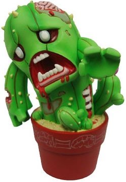 Zombie Cactus! figure by Evil-Santa, produced by Patch Together. Front view.