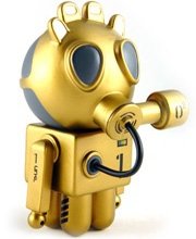 Un Al Carbon Gold exclusive figure by Unklbrand, produced by Unklbrand. Front view.