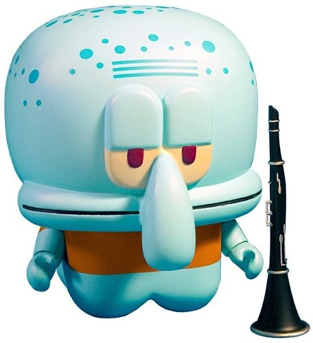 Squidward figure by Nickelodeon, produced by Unklbrand. Front view.