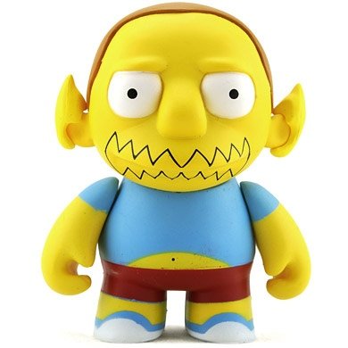 Comic Book Guy figure by Matt Groening, produced by Kidrobot. Front view.