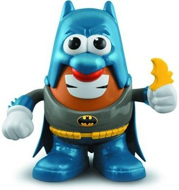 Classic Batman Mr. Potato Head figure, produced by Ppw Toys. Front view.