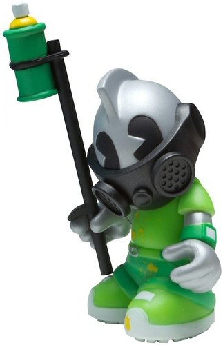 KidBomber figure, produced by Kidrobot. Front view.