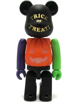 Halloween 2011 Be@rbrick 100% LED  figure, produced by Medicom Toy. Front view.