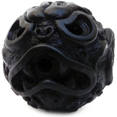Ooze-Ball Midnight Black figure by Zectron, produced by Tru:Tek. Front view.