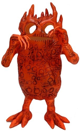 The Imp - Pumpkin figure by Fos, produced by Unbox Industries. Front view.