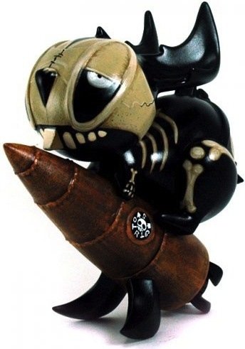 Death Rides A Rusty Rocket  figure by Gris Grimly. Front view.
