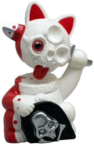 A Little Misfortune figure by Ferg X Chris Ryniak, produced by Playge. Front view.