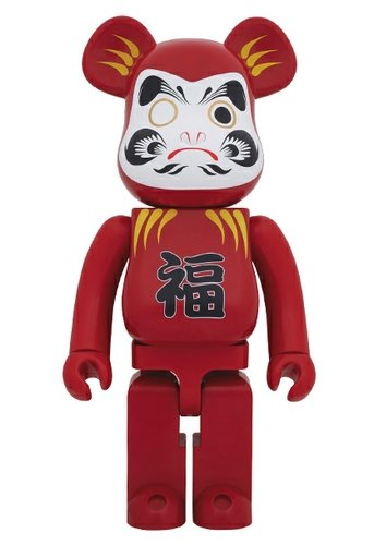 Dharma Daruma Be@rbrick 1000% figure, produced by Medicom Toy. Front view.