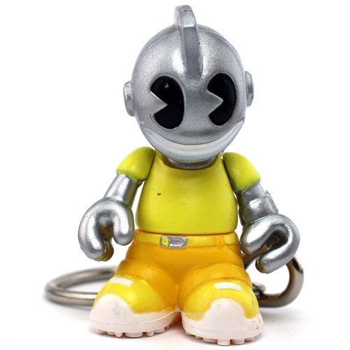 Roboshine figure, produced by Kidrobot. Front view.