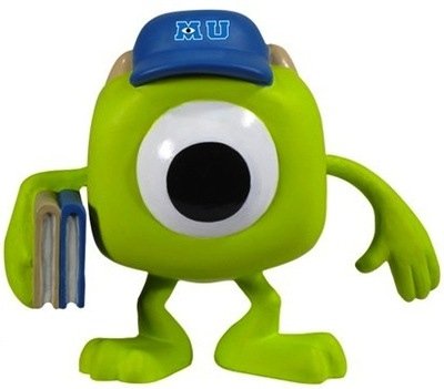 Monsters University - Mike Wazowski figure by Disney, produced by Funko. Front view.