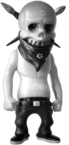 Rebel Ink - Silver Lamé figure by Usugrow, produced by Secret Base. Front view.