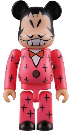 Fujio Akatsuka Iyami Be@rbrick 100% figure by Mangart Beams T, produced by Medicom Toy. Front view.