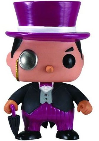 POP! Heroes - Penguin figure by Dc Comics, produced by Funko. Front view.
