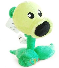 Pea Shooter Plush Toy figure by Liztoys, produced by Liztoys. Front view.