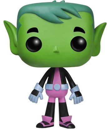 POP! Teen Titans GO! - Beast Boy figure by Funko, produced by Funko. Front view.
