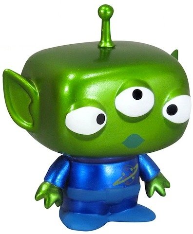 Toy Story Alien - SDCC 12 figure by Disney X Pixar, produced by Funko. Front view.