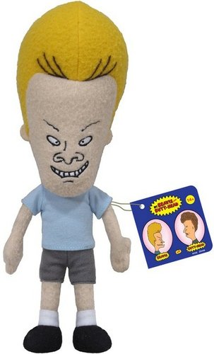 Beavis Plushie figure, produced by Funko. Front view.