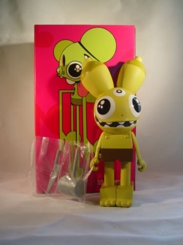 Kidrobot Space Monkey figure by Dalek, produced by Kidrobot. Front view.
