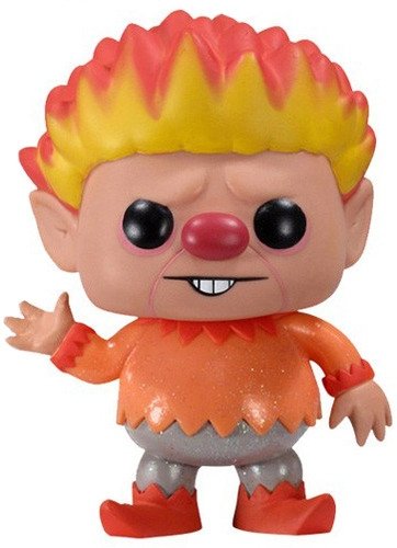Heat Miser  figure, produced by Funko. Front view.