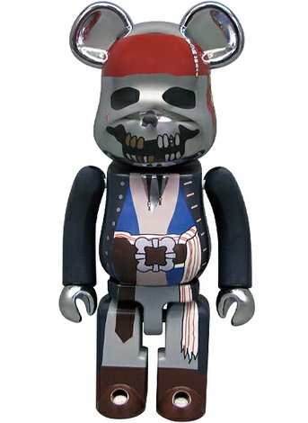 Pirates of the Caribbean Be@rbrick 200% figure by Disney, produced by Medicom Toy X Bandai. Front view.