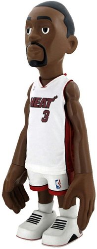 MINDstyle x NBA Dwyane Wade 18 - Home Jersey (white), Bait SDCC Exclusive figure by Coolrain, produced by Mindstyle. Front view.