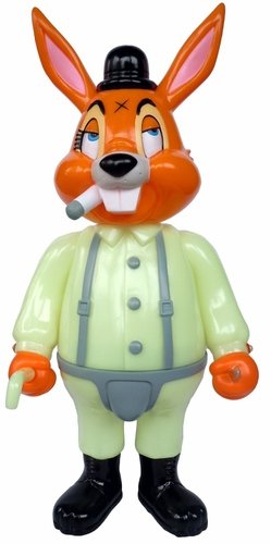 A Clockwork Carrot - SDCC 2013, 3DRetro Exclusive figure by Frank Kozik, produced by Blackbook Toy. Front view.