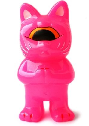 Fortune Kid - Pink figure by Mori Katsura, produced by Realxhead. Front view.