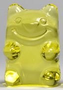 Ungummy Bear - watery yellow figure by Muffinman. Front view.