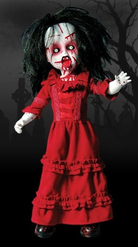 Bloody Mary figure by Ed Long & Damien Glonek, produced by Mezco. Front view.