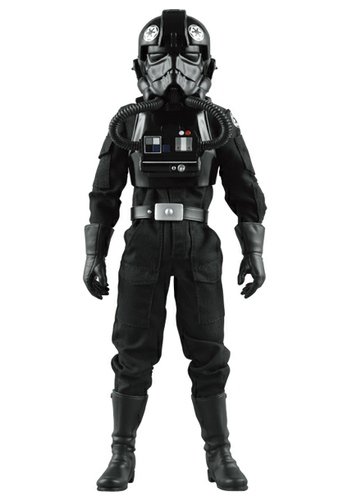 Tie-Fighter Pilot - RAH No.452 figure by Lucasfilm Ltd., produced by Medicom Toy. Front view.