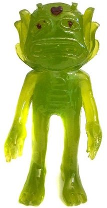 Swampy  figure by Spencer Hansen, produced by Blamo Toys. Front view.