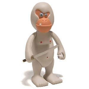 I.W.G. - Oishi the Snow Monkey figure by Patrick Ma, produced by Rocketworld. Front view.