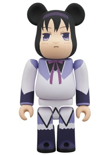 Akemi Homura Be@rbrick 100% figure, produced by Medicom Toy. Front view.