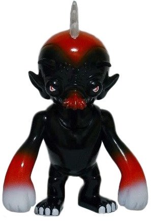 Chicken Fever - Super7 Black figure, produced by Sindbad Toy. Front view.
