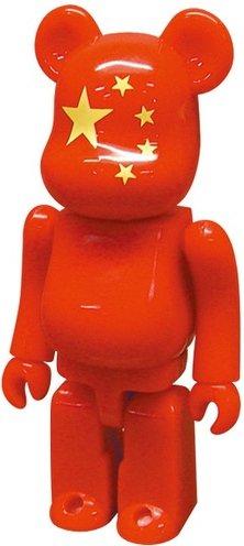 China - Flag Be@rbrick Series 15 figure, produced by Medicom Toy. Front view.
