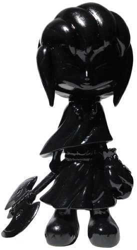 Little Axe - Black figure by Erick Scarecrow, produced by Esc-Toy. Front view.