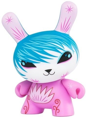 Sayonara figure by Jeremiah Ketner, produced by Kidrobot. Front view.