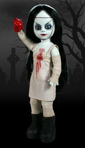 Bride of Valentine figure by Ed Long & Damien Glonek, produced by Mezco Toyz. Front view.