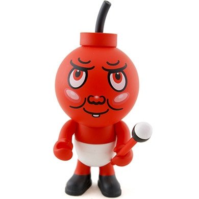 Red Menace figure by John Pound, produced by Jamungo. Front view.