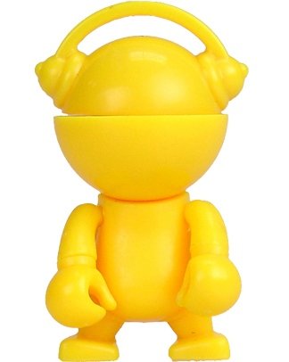 Trexi Neon (Yellow) figure, produced by Play Imaginative. Front view.